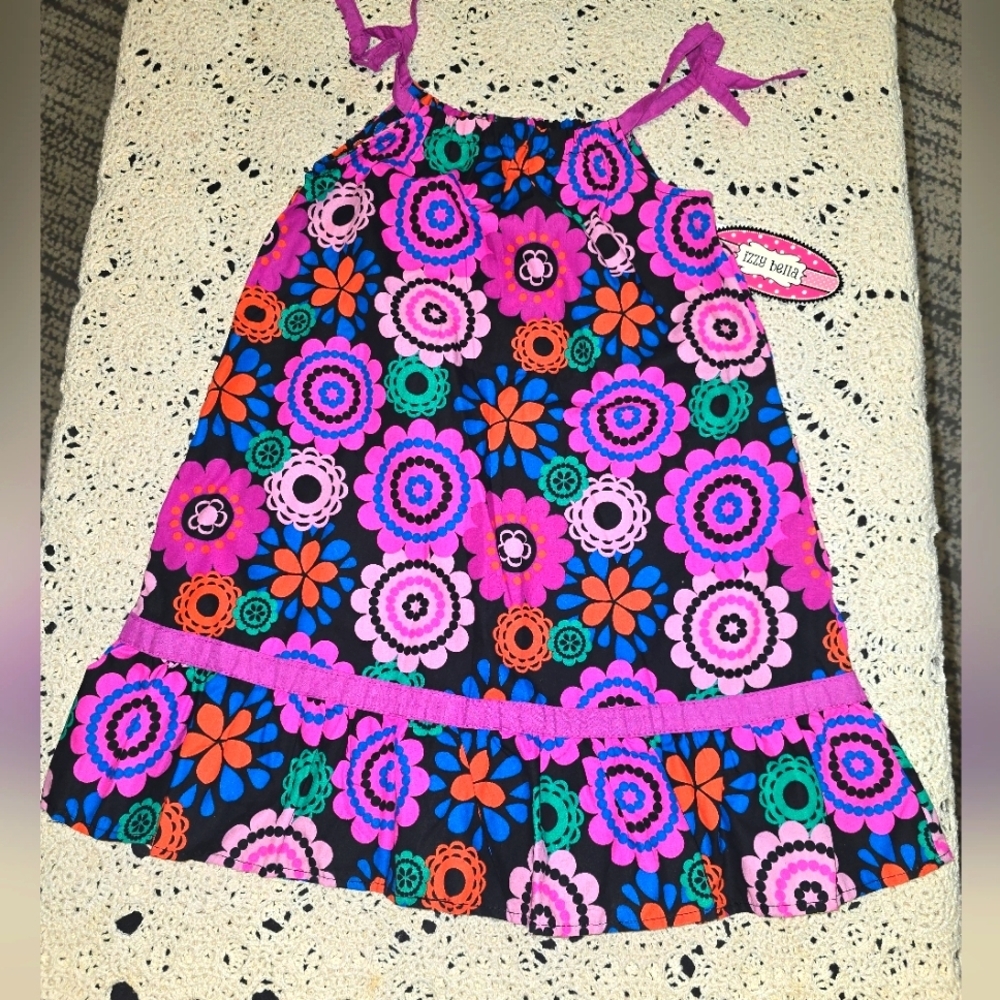 Izzy Bella, Girls Colorful Sundress, 6X, NWT